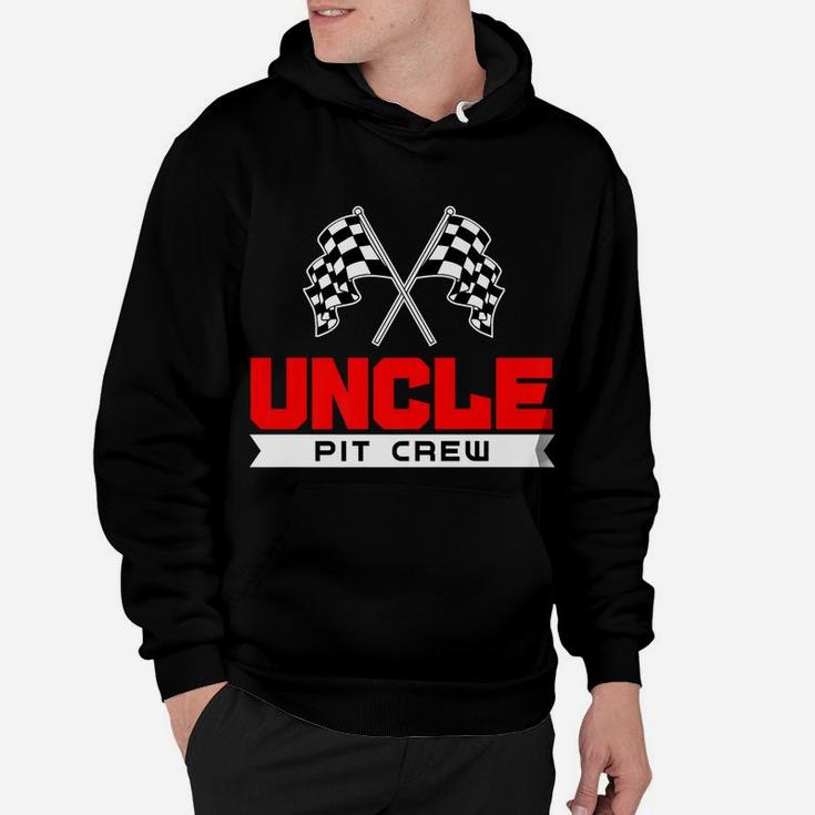 Uncle Pit Crew Funny Birthday Racing Car Costume Men Gifts Hoodie