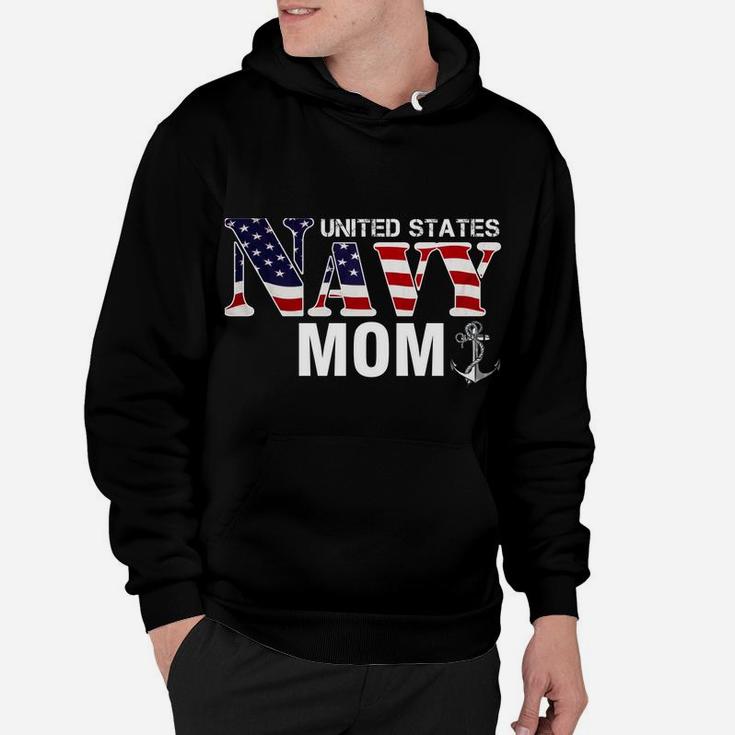 United States Vintage Navy With American Flag For Mom Gift Hoodie