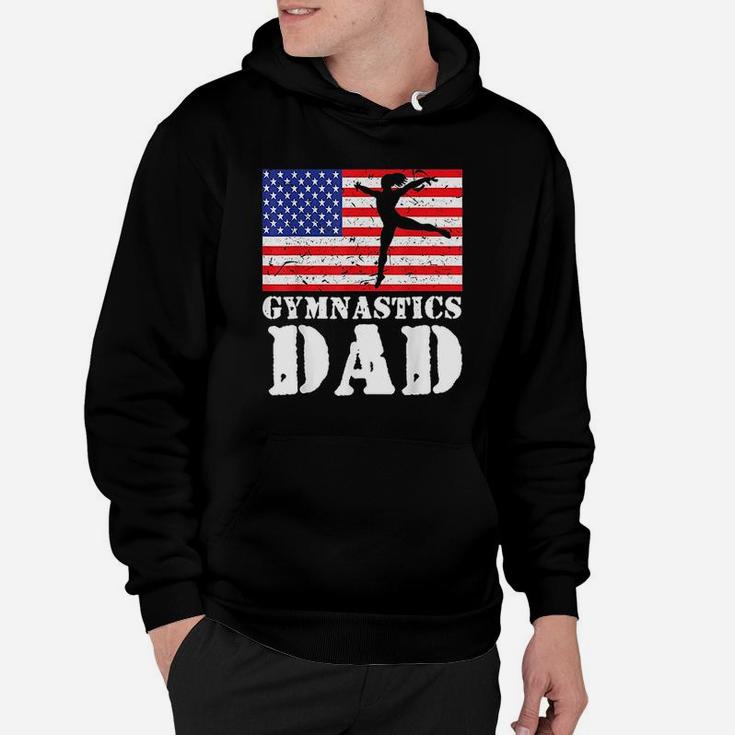 USA American Flag Gymnastics Dad Hobbie Gift Hoodie