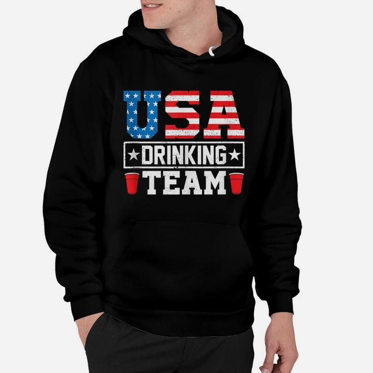 Usa Drinking Team Funny Drinking Beer Lover Gift Hoodie