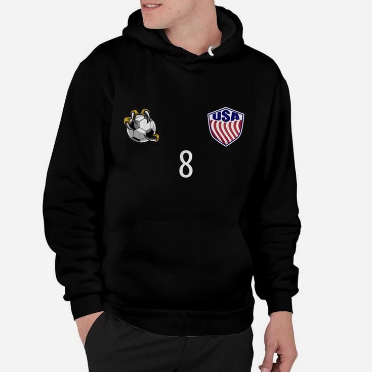 Usa Training  Number 8 Front And Back Design Hoodie