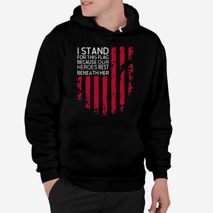 Vintage I Stand For This Flag Hoodie