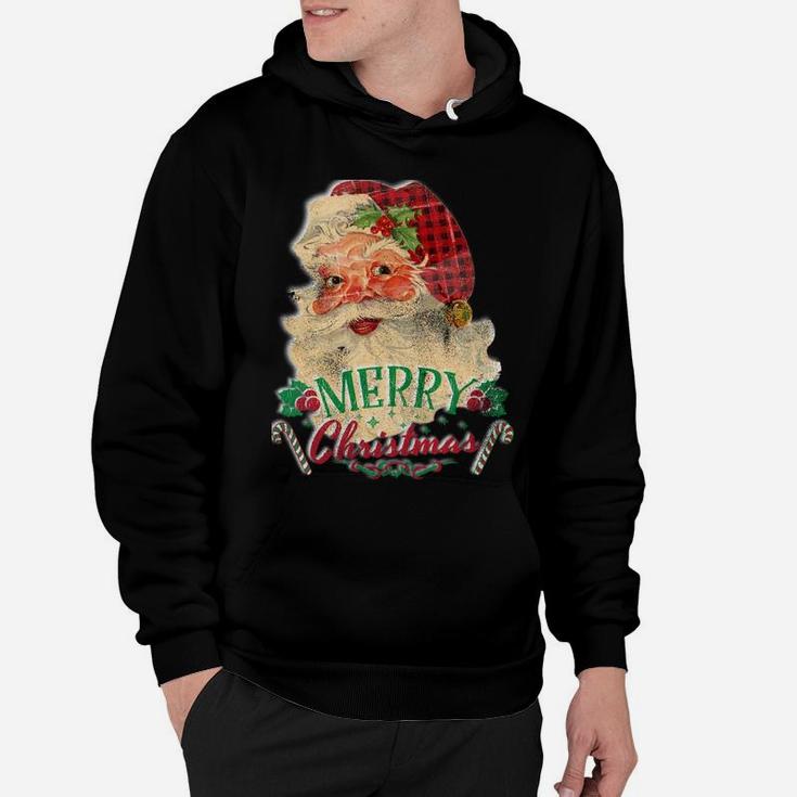 Vintage Santa Claus St Nicholas Old Fashioned Christmas Sweatshirt Hoodie
