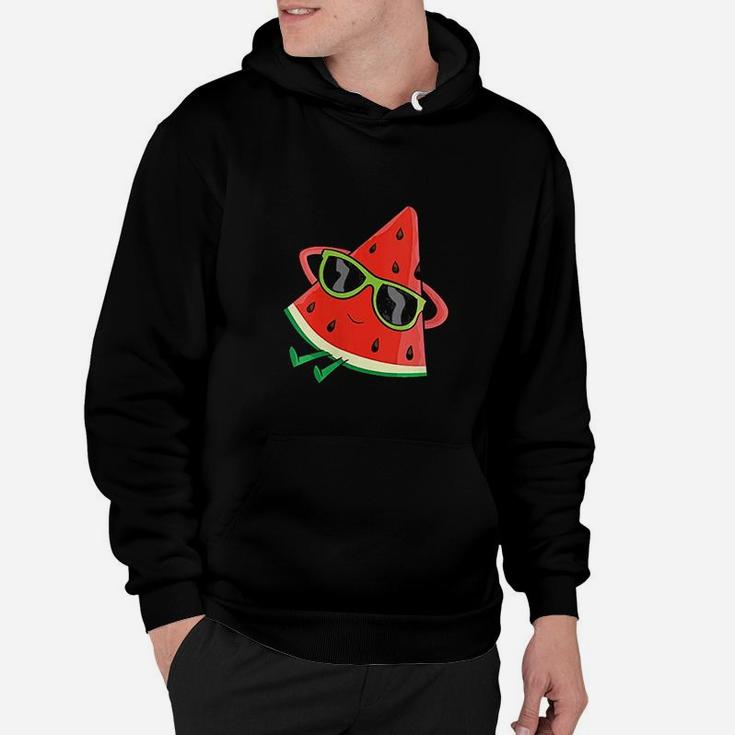 Watermelon Summer Melon With Sunglasses Hoodie