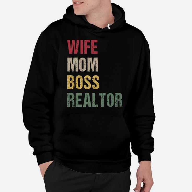 Wife Mom Boss Realtor Hoodie