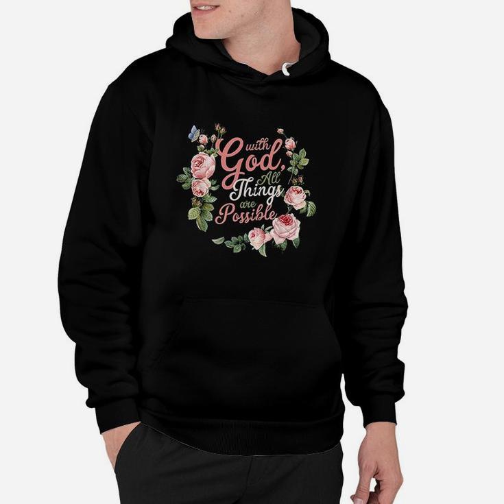 With God All Things Are Possible Prayer Hoodie