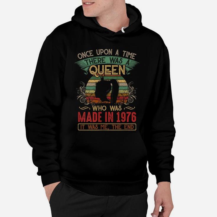 Womens 45Th Birthday Queen Made In 1976 Hoodie