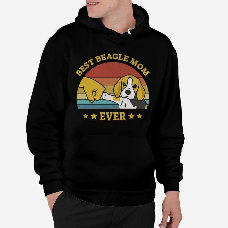 Womens Best Beagle Mom Ever Proud Vintage Beagle Gifts Puppy Lover Hoodie