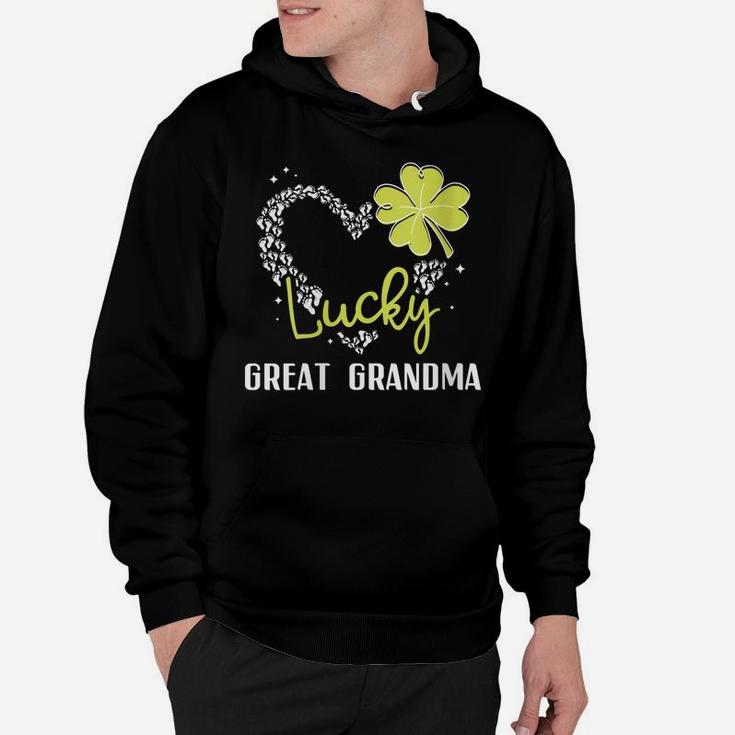 Womens Funny Lucky Great Grandma Shirt St Patricks Day Gift Womens Hoodie
