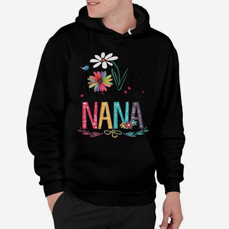 Womens I Love Being Called Nana Sunflower Mothers Day Gift Hoodie