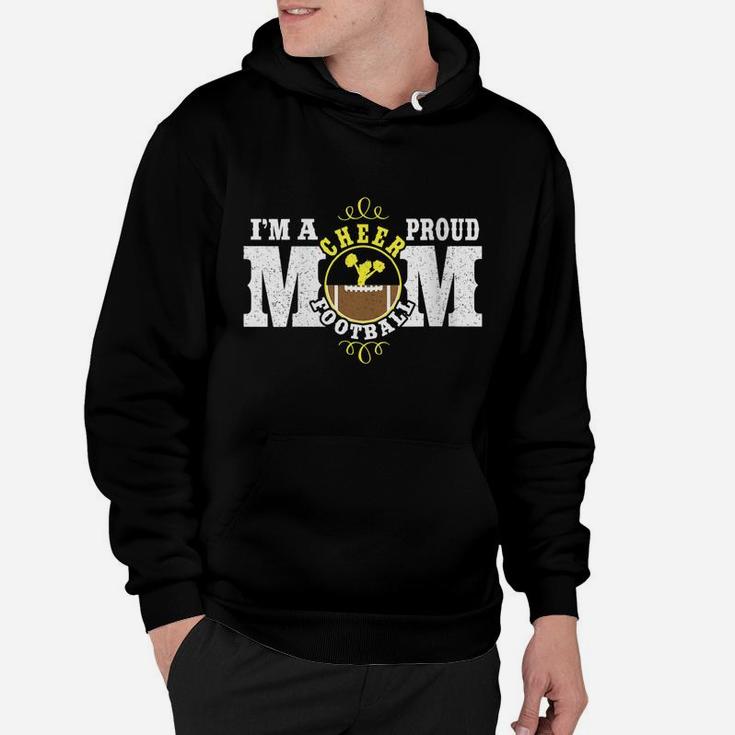 Womens I'm A Proud Cheer Football Mom - Combined Sports Hoodie