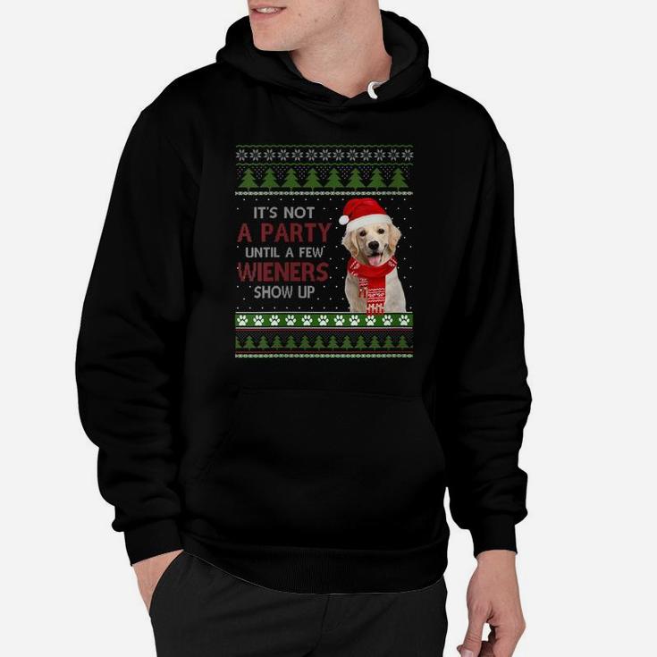 Womens Merry Weiner Christmas Dog Xmas Hoodie