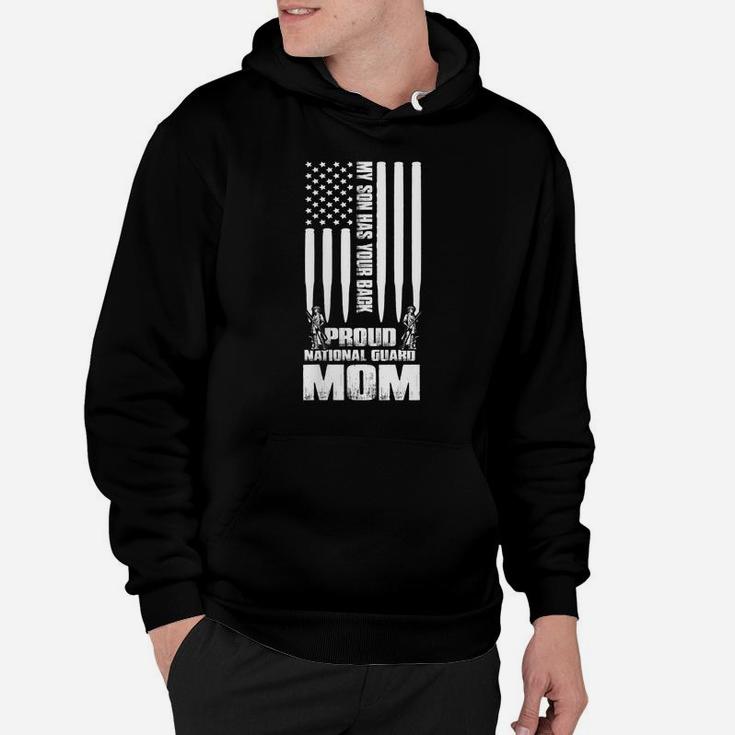 Womens My Son Has Your Back Proud National Guard Mom Army Mom Hoodie