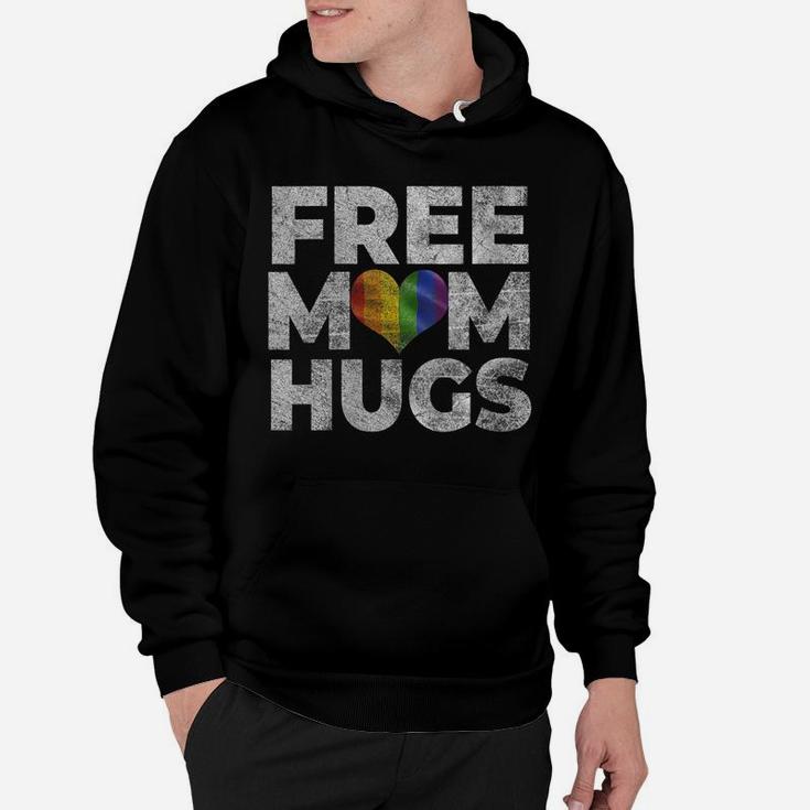 Womens Pride Parade Free Hugs Proud Mom Lgbt Gift Hoodie