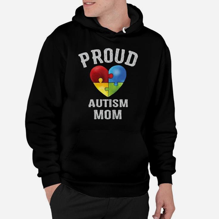 Womens Proud Autism Mom Mommy Autism Awareness Family Matching Hoodie