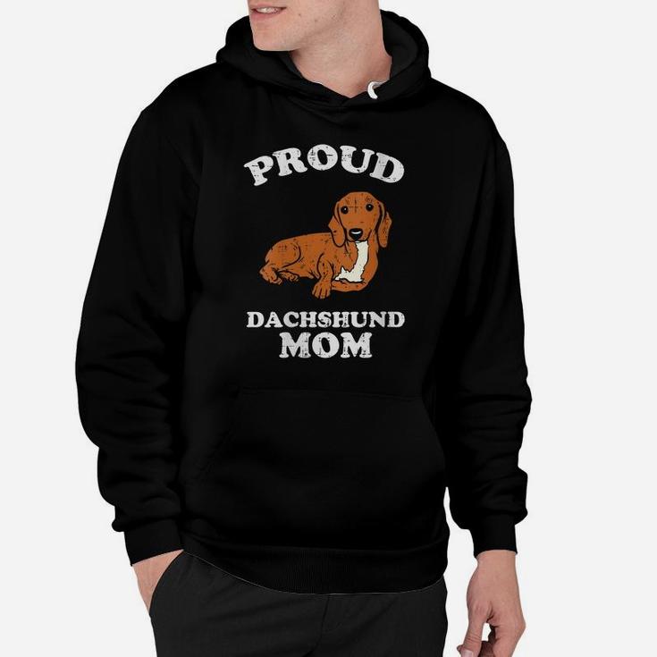 Womens Proud Dachshund Mom Weiner Sausage Dog Animal Pet Women Gift Hoodie