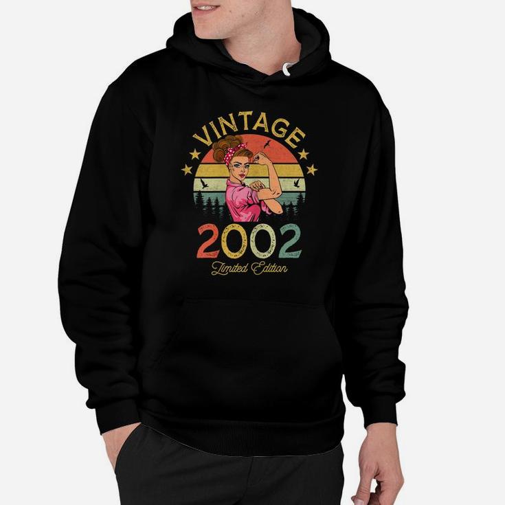 Womens Vintage 2002 Made In 2002 20 Year Old Birthday 20Th Birthday Hoodie