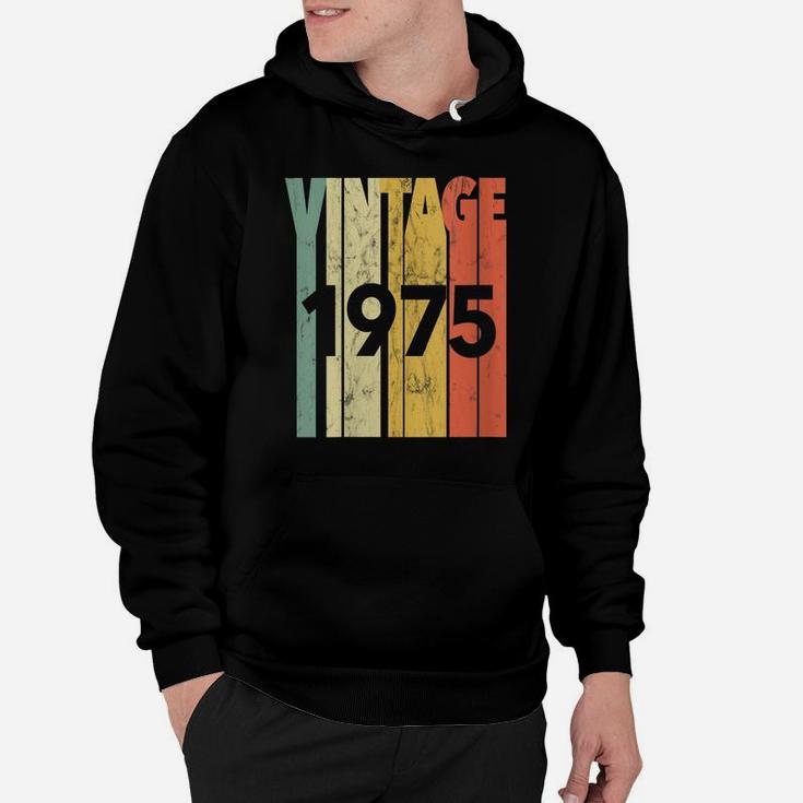 Womens Vintage Retro Made In 1975 Classic 46Th Birthday Hoodie