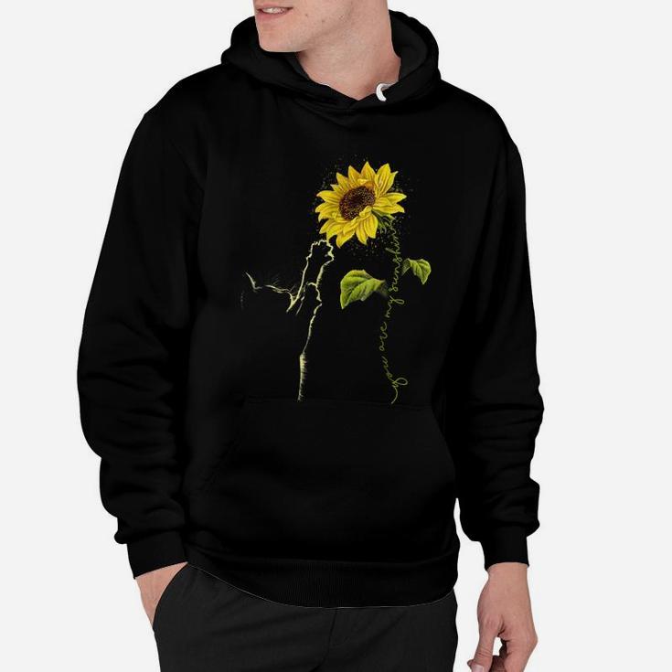 You Are My Sunshine Sunflower Cat Style Tee Shirt Hoodie