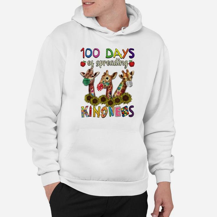 100Th Day Of School 100 Days Of Spreading Kindness Teacher Hoodie