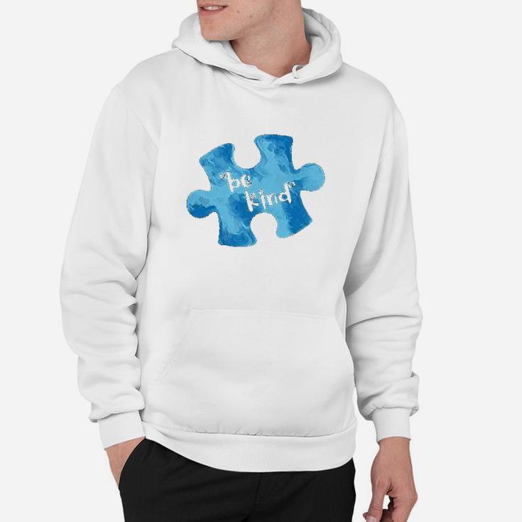 Awareness Be Kind Blue Puzzle Piece Hoodie