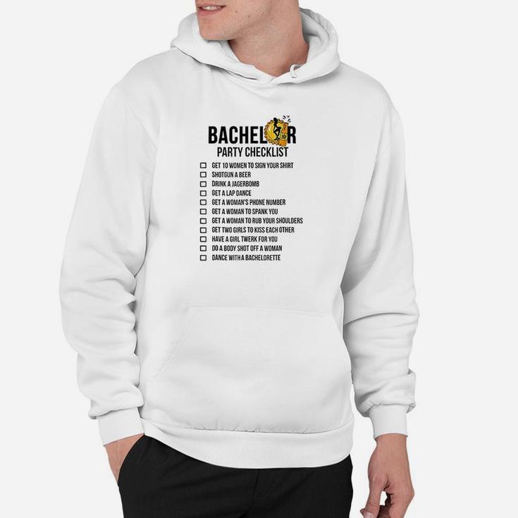 Bachelor Party Checklist  Getting Married Hoodie