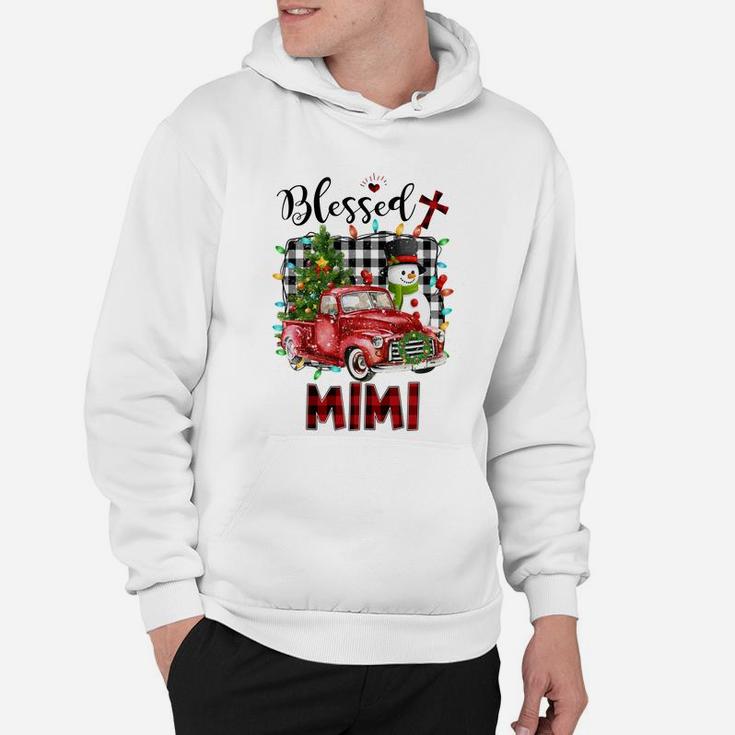 Blessed Mimi Christmas Snowman - Grandma Gift Sweatshirt Hoodie