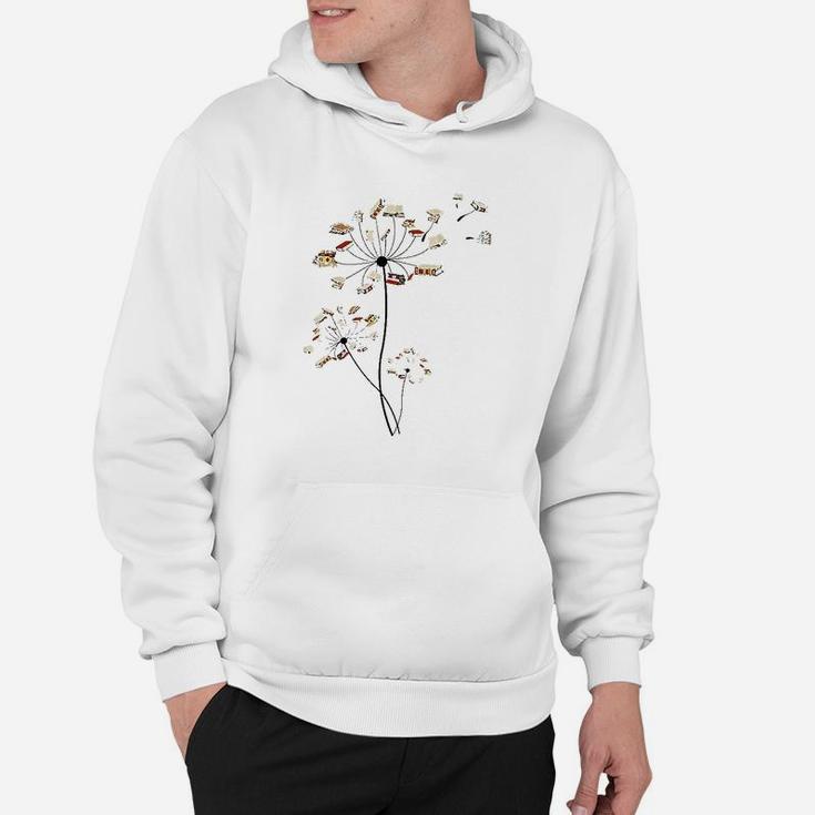 Books Flower Fly Reading Hoodie