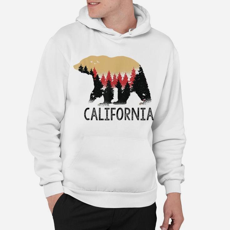 California Grizzly Bear Flag Nature Outdoor Souvenir Gift Hoodie