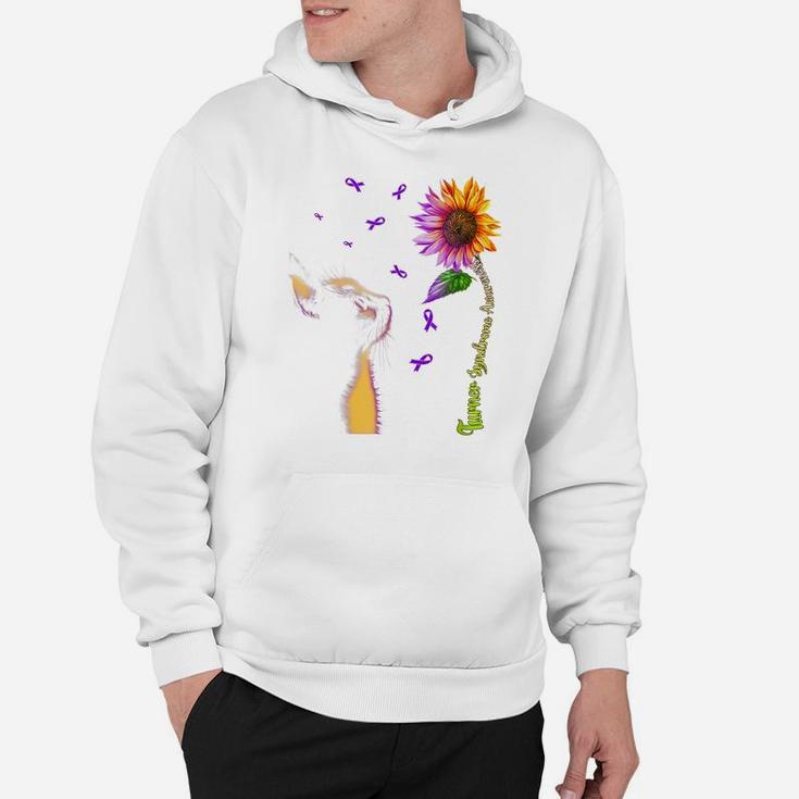 Cat Sunflower Turner Syndrome Awareness Hoodie