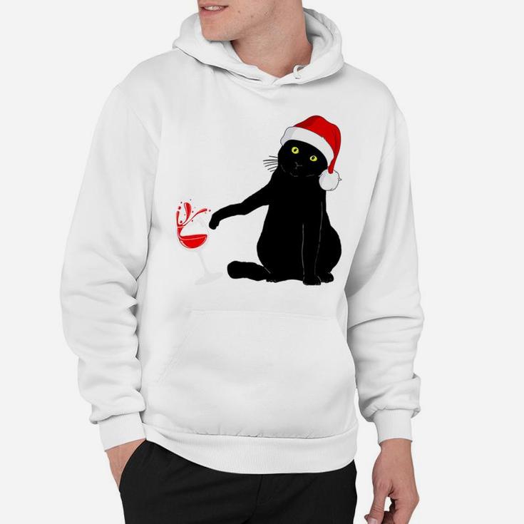 Cat Themed Christmas Sweater For Men Women Wine Lovers Sweatshirt Hoodie