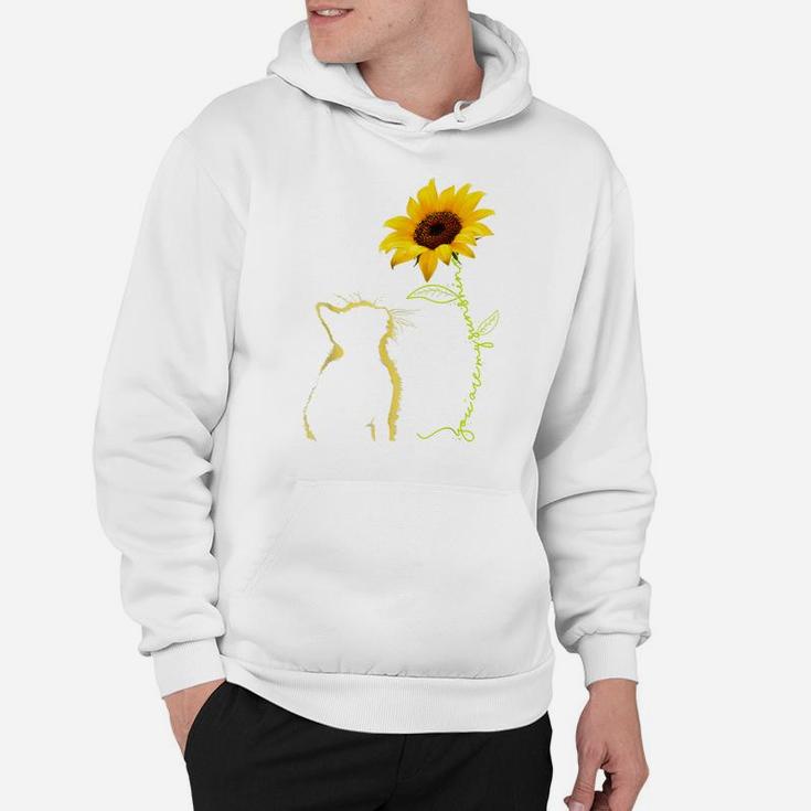 Cat You Are My Sunshine Sunflower Cat Lovers Mom Dad Gifts Hoodie