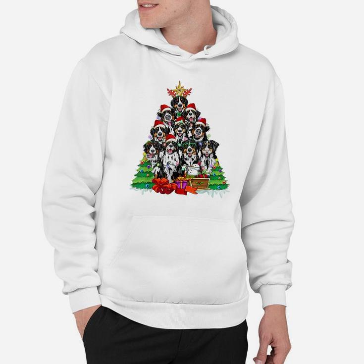 Christmas Pajama Bernese Mountain Tree Xmas For Dog Dad Mom Hoodie