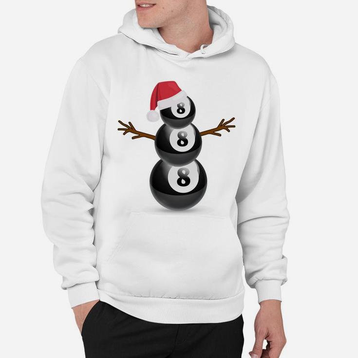 Christmas Summer Billiard Snowman Party Gift Sweatshirt Hoodie