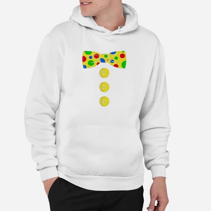 Clown Big Bow Tie Funny Tacky Clown Outfit Hoodie