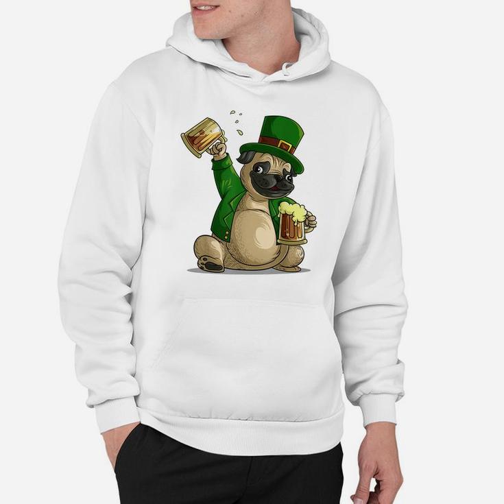 Cool Irish Leprechaun Pug St Patrick's Day Shirt Funny Gift Hoodie