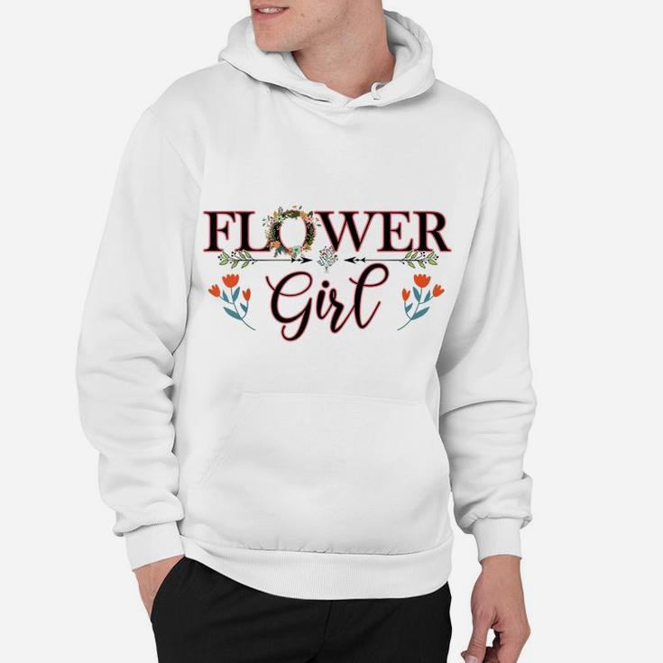 Cute Flower Girl, Flower Ring Wreath Design Gifts Women Kids Hoodie