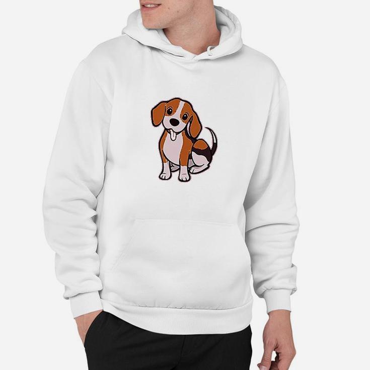 Cute Little Puppy Dog Love With Tongue Out Hoodie