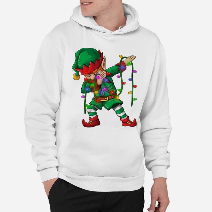 Dabbing Elf Shirt Costume Christmas Squad Men Boy Kids Xmas Sweatshirt Hoodie