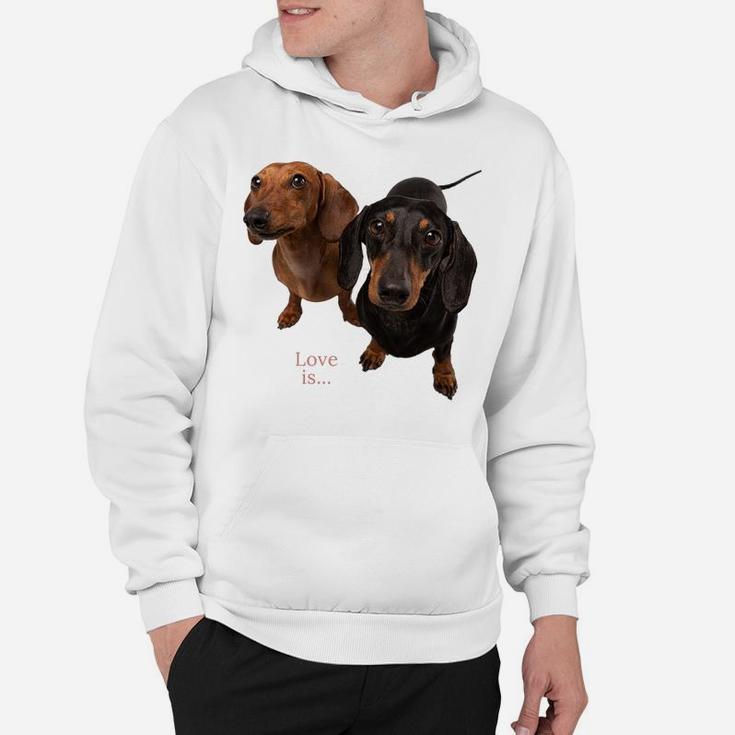 Dachshund Shirt Weiner Dog Mom Dad Love Doxie Puppy Cute Tee Sweatshirt Hoodie
