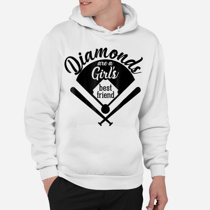 Diamonds Are A Girl's Best Friend  For Girls, Moms Hoodie