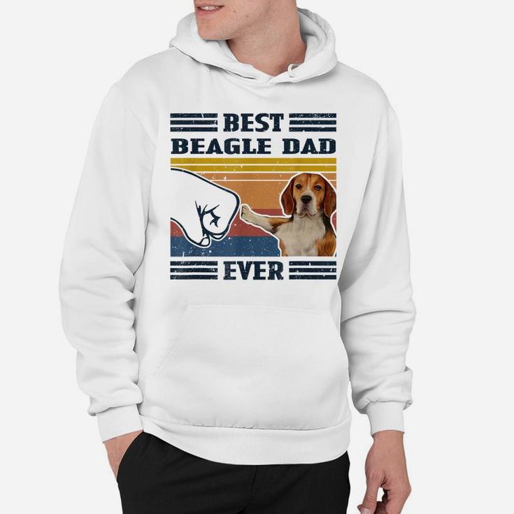 Dog Vintage Best Beagle Dad Ever Father's Day Hoodie