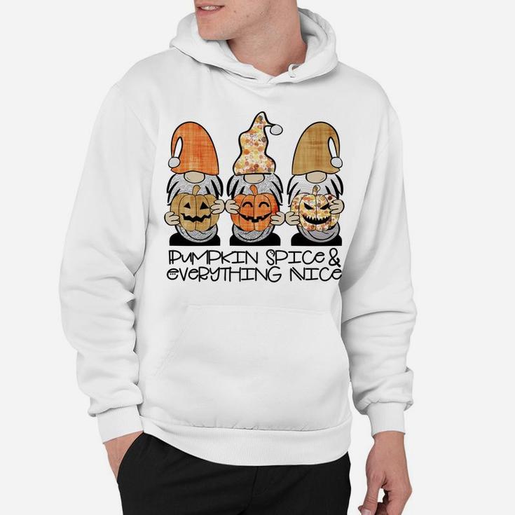 Fall Gnomes Pumpkin Spice & Everything Nice Cute Gnome Gift Hoodie