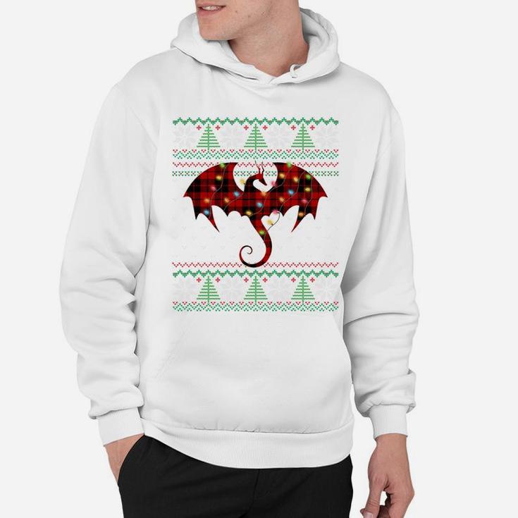 Funny Dragon Ugly Sweater Christmas Animals Lights Xmas Gift Hoodie