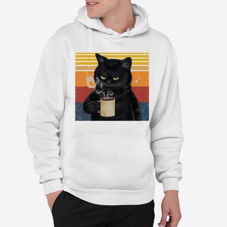 Funny I Like Coffee My Cat And Maybe 3 People Cat Lover Gift Hoodie