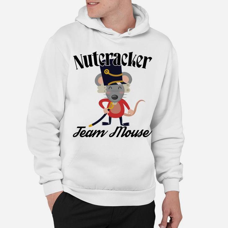 Funny Nutcracker Soldier Toy Christmas Dance Team Mouse Hoodie