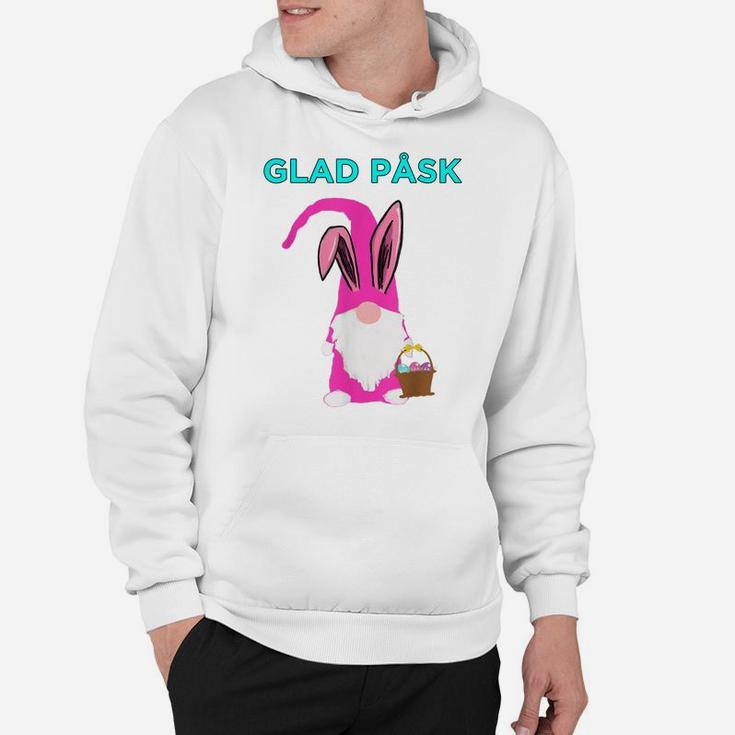 Glad Pask Happy Easter Bunny Tomte Gnome Nisse Hoodie