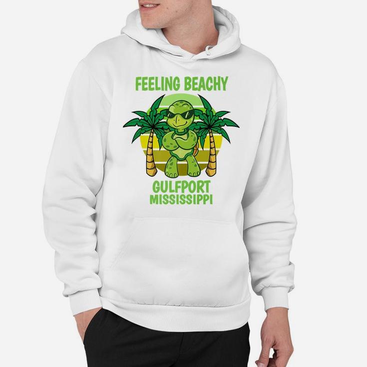 Gulfport Mississippi Cool Turtle Funny Saying Vacation Hoodie