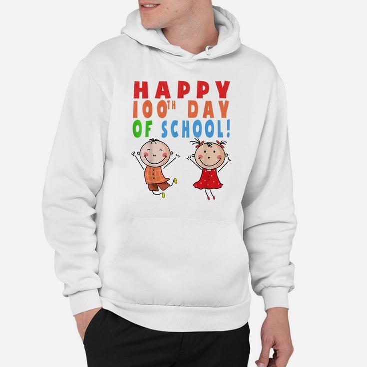 Happy 100Th Day Of School Teacher Student Funny Gift Hoodie