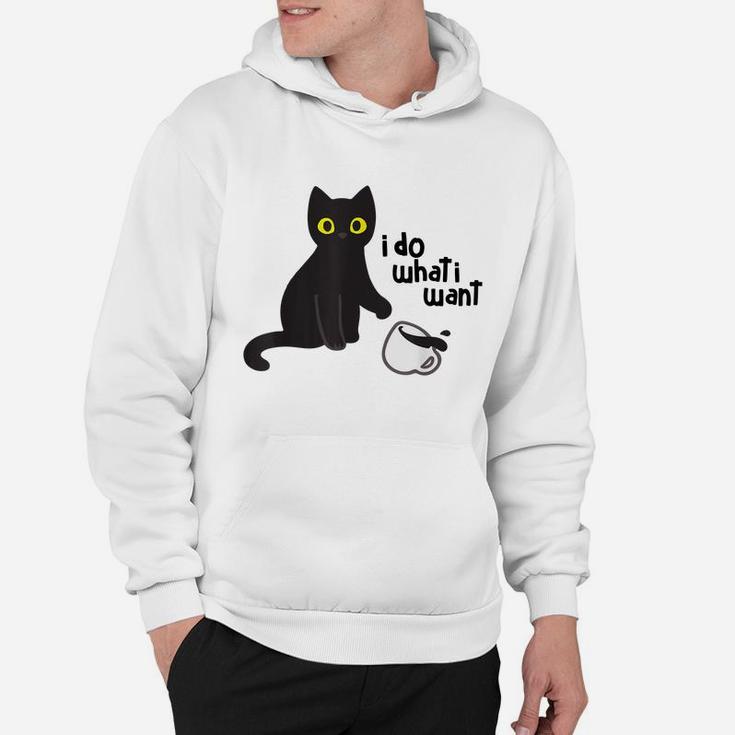 I Do What I Want Cat Funny Gift For Pet Lovers Hoodie
